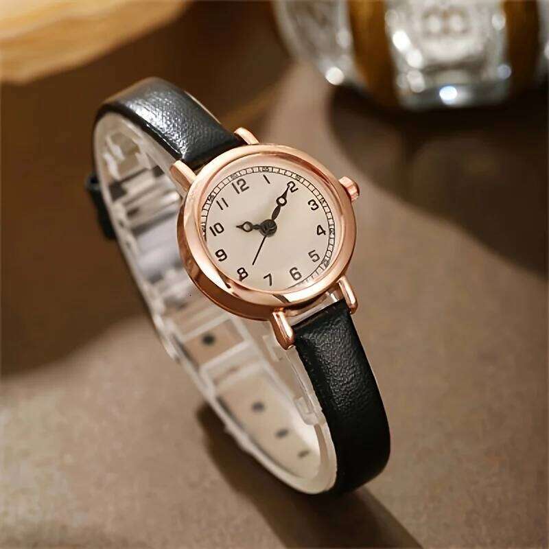 Elegant Small Arabic Dial Women Watches Fashion Leather Band Ladies Quartz Watch Reloj Mujer Girls Clock Gift Z260206