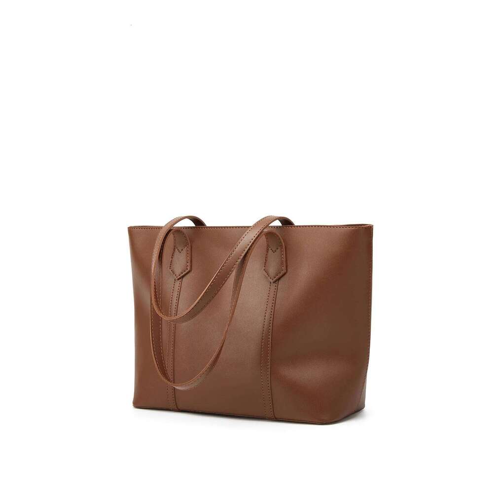 Solid-Color Large-Capacity Women's Fashionable and Minimalist Tote Handbag & Shoulder Bag Y260205