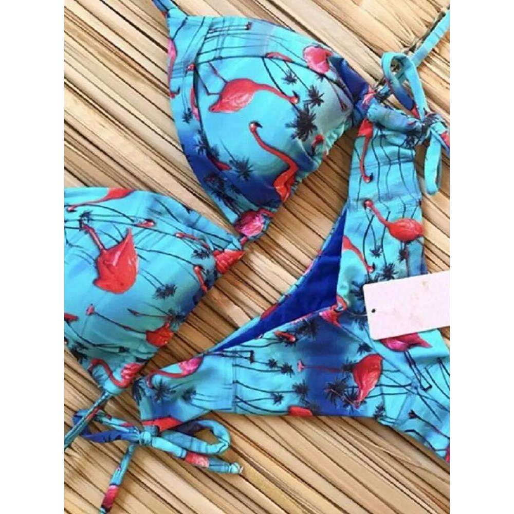 Sexy Bikinis 2020 Women Swimsuit Bandage Halter Beach Wear Bathing suits Push Up Swimwear Female Brazilian Bikini Set Z260206