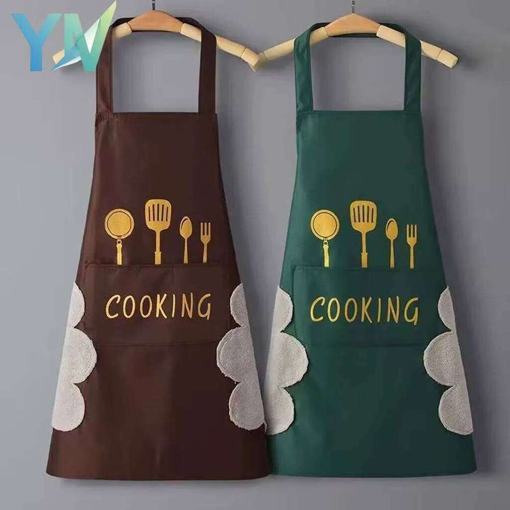 Multipurpose Waterproof Oil Proof for Men Women Wipeable Hands Kitchen Cooking Home Stain Resistant Adjustable Waist Apron S260205 a39