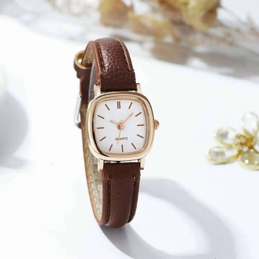 Fashion Small Dial Women Watches Simple Square Leather Strap Quartz Wristwatches Reloj MujerWithout Box Z260206
