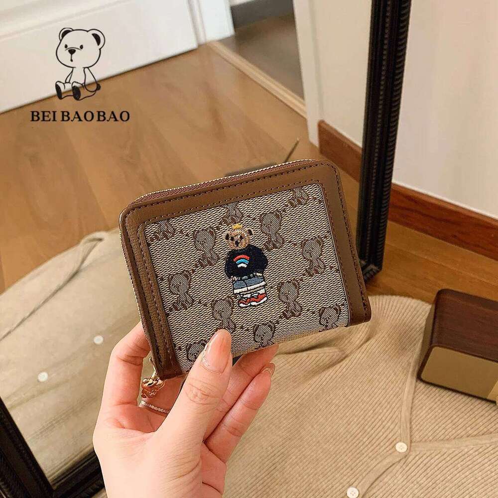 Beibaobao 2025 New Mini Cute Zero Cartoon Fashion Women's Wallet Multi slot Short Integrated Card Bag Y260206