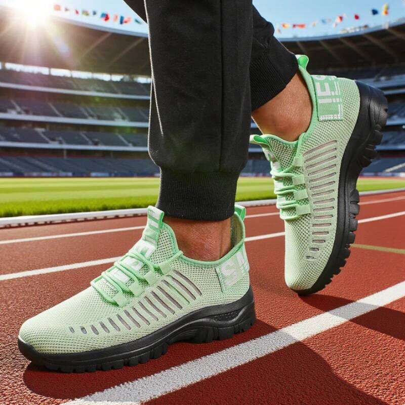 Men's Casual Sneakers Lightweight Breathable Mesh Fashion Running Outdoor Fitness Exercise Classic Slip on Walking Shoes
