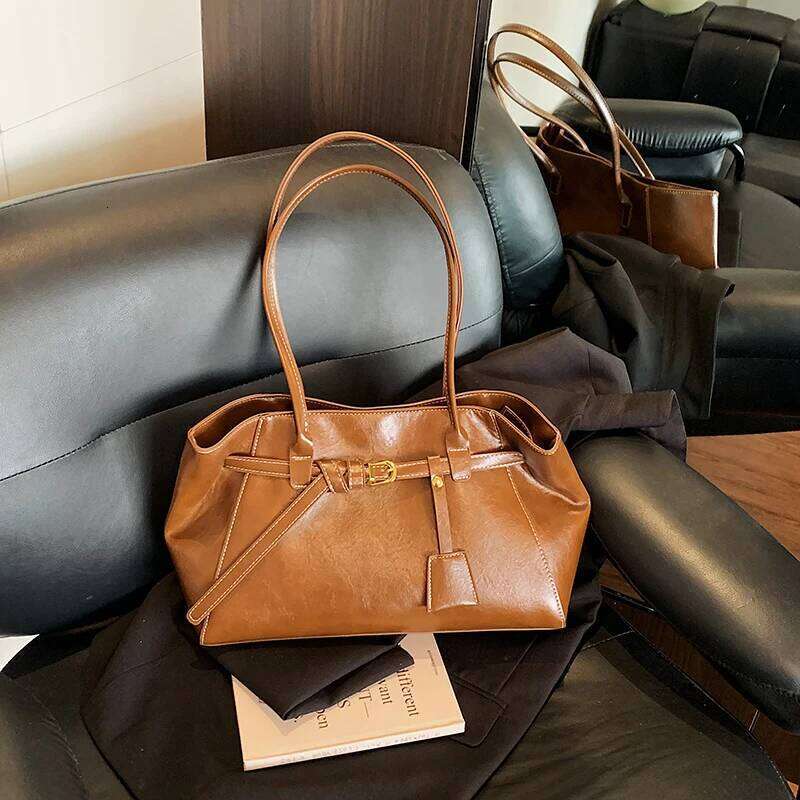 Elegant Ladies Leather Shoulder Bag, Women Crossbody Messenger Handbags, Popular Classic Tote Bags By Luxury Brand Y260205