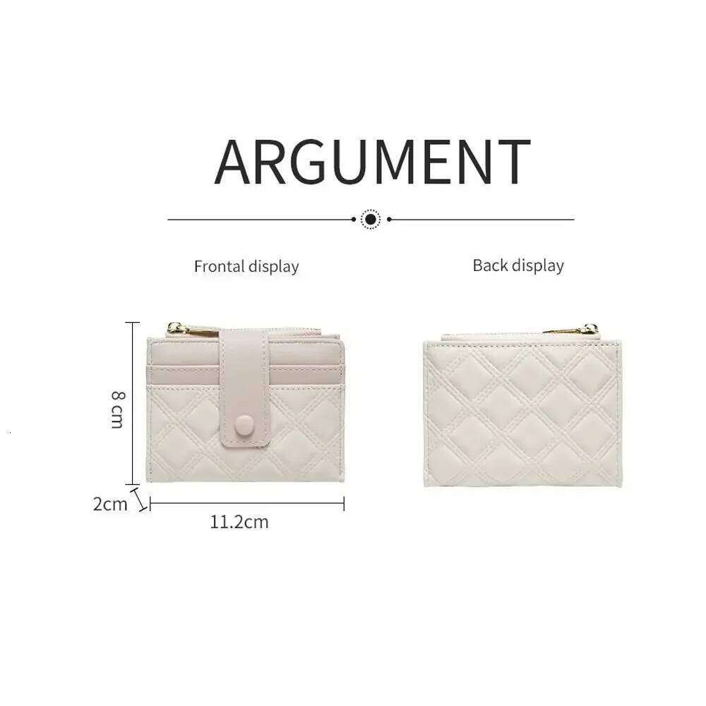 Women Ladies Plain Holder Cute Wallet with Card Slot Leather Purses Portable Coin Purse Large Capacity Money Bag Y260206