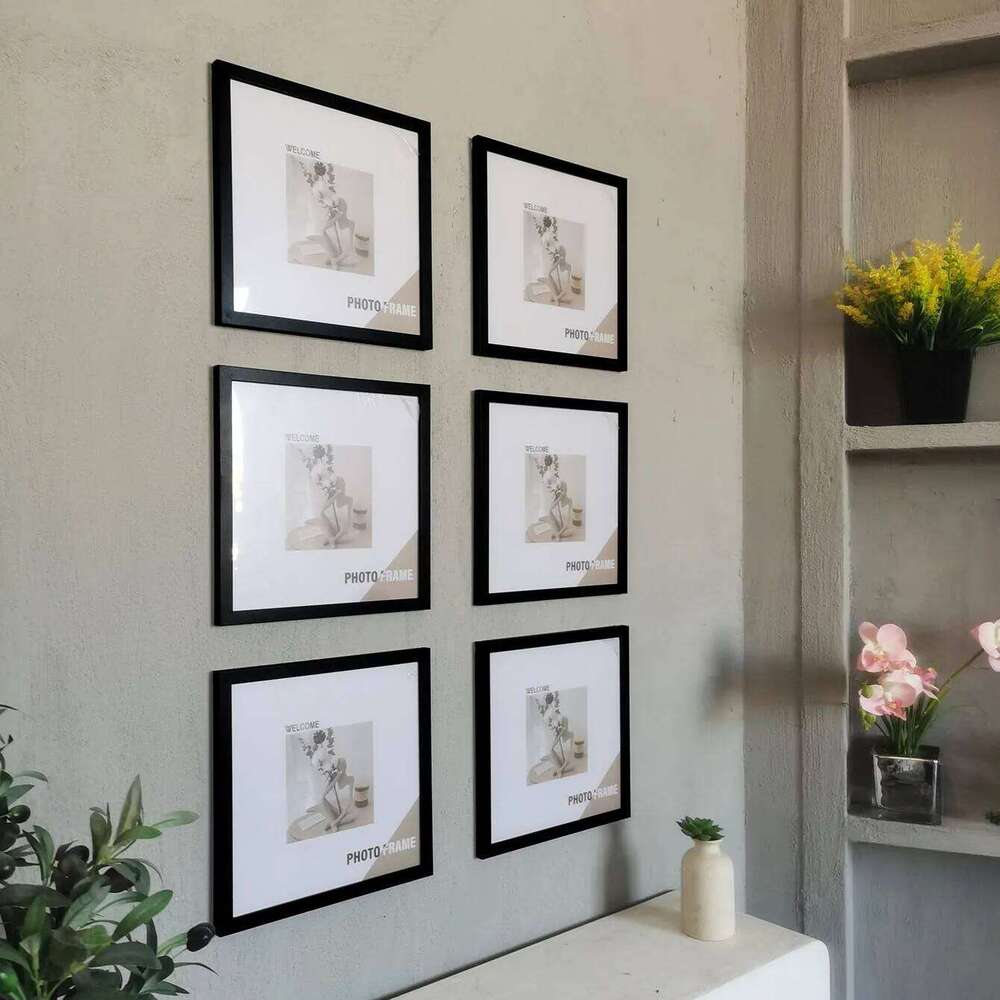 3Pcs Wood Square Photo Frames For Wall Hanging or Desktop Decor 20X20 30X30cm Posters Portrait Frame Picture Commemorat Gift S260205