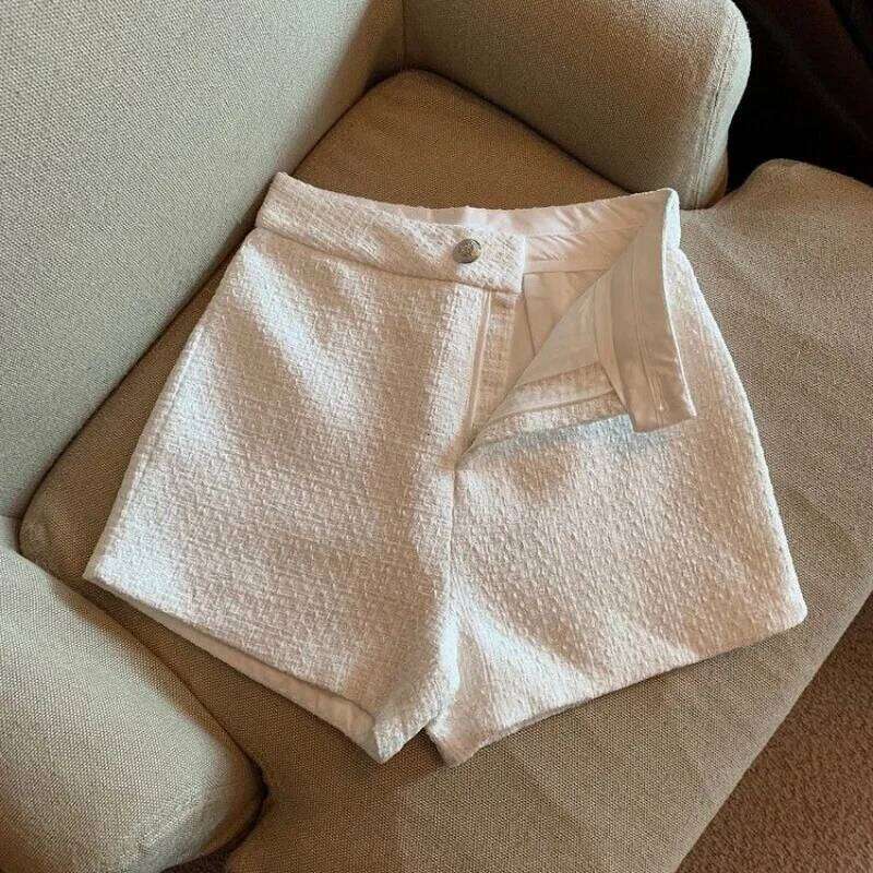 OCEANLOVE Autumn Winter Women Shorts Solid High Waist Korean Fashion Pantalones Cortos Wide Leg Vintage Ropa De Mujer XJ260206