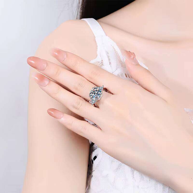 5Ct Ring, Stunning Sterling Silver Men And Women, Engagement Moissanite Diamond Wedding Ring