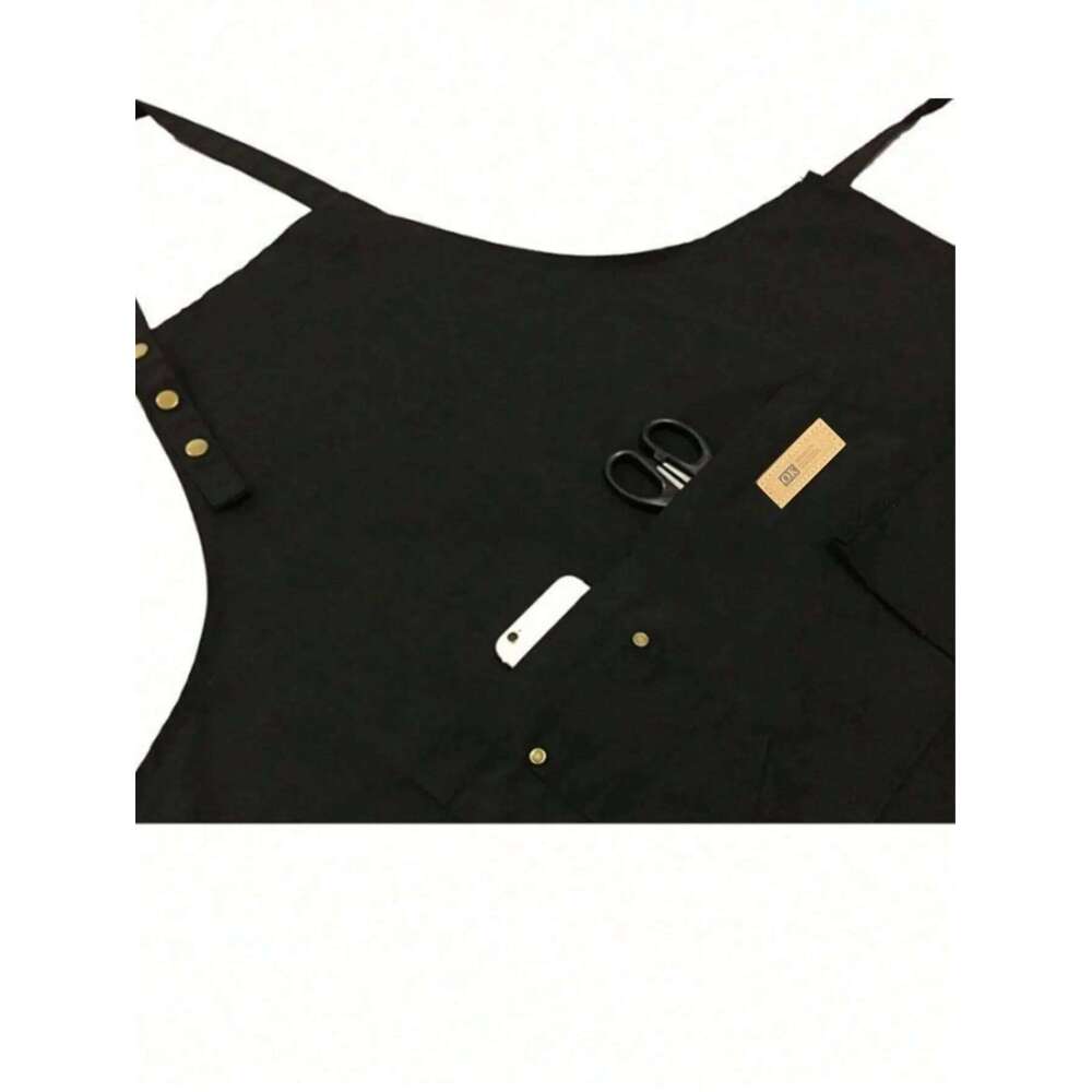 Fashion Canvas Kitchen Aprons Woman Men Chef Work Apron For Grill Restaurant Bar Shop Cafes Beauty Nails Studios Waiter S260205