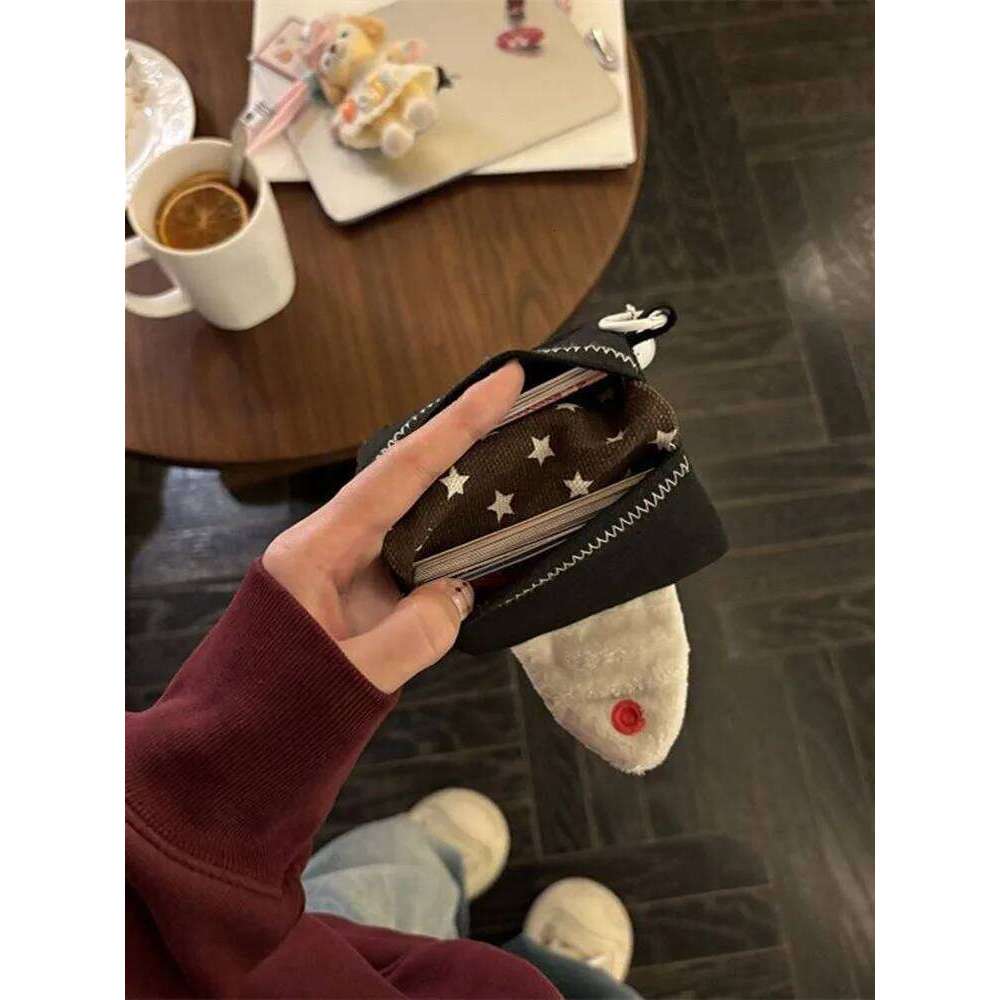 Cute Rice Ball Holder Coin Purse Money Card Integrated Canvas Portable Small Storage ID Bag Y260206