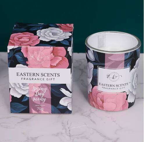 1/4PCS Vintage Scented Candles Soy Wax Jars Flower Fragrance Scent Candle Wedding Ceremony Birthday Gifts Home Decoration S260205