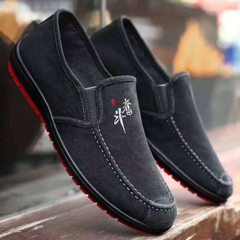 Men'S Spring Anti Slip Wear Resistant Work Soft Soled Comfortable Single Fashionable And Versatile Casual Shoes