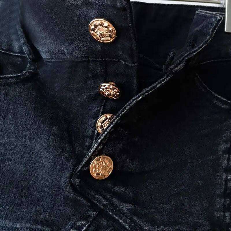 Fashion Denim Short Women Streetwear Spring/Summer 2025 New Slim Stretch Sexy Wrapped Hip Skirt Female Casual Hot Pants H260206