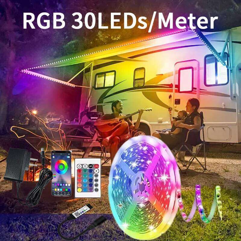 30 LEDS/meter LED Strip Bluetooth APP Control With Battery US plug Power Supply For Home Decoration And Ambient Lighting Z260206