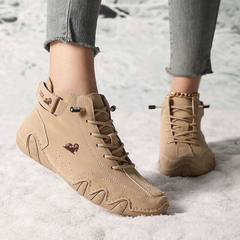 Women's High Top Sneakers Outdoor Casual Walking for Autumn Free Shipping Ankle Boots Fashion Anti Slip Hiking Shoes Woman