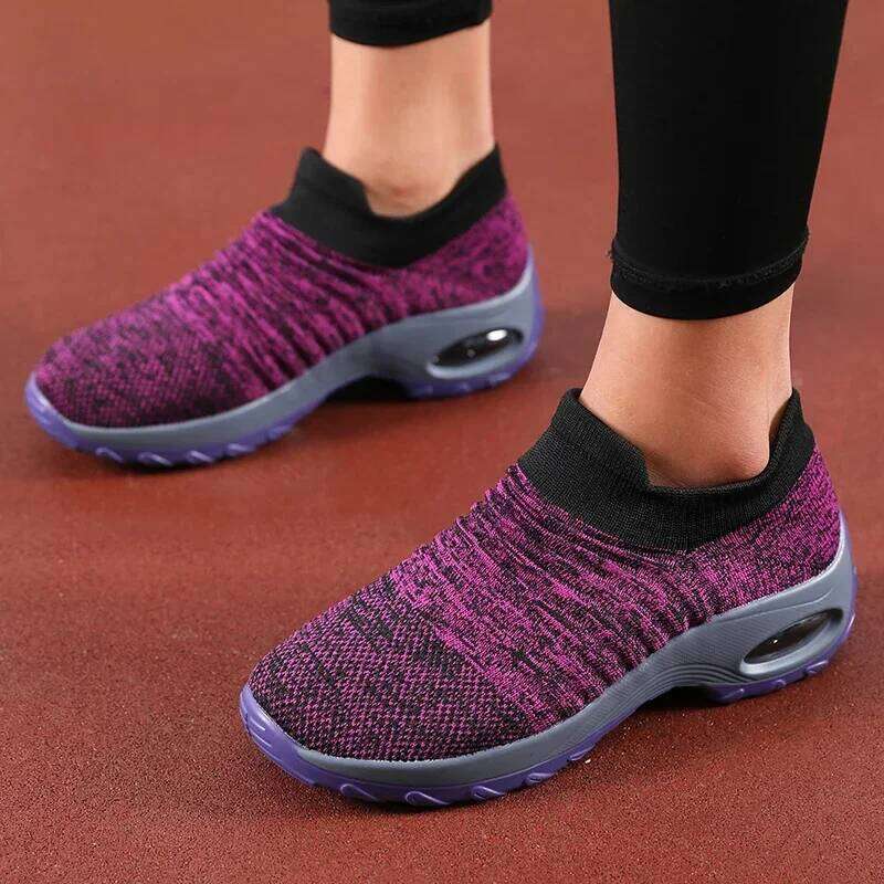 Women's Summer on Black Sporty Casual Breathable Height Increasing Thick Soled Non Slip Comfortable New Walking Shoes