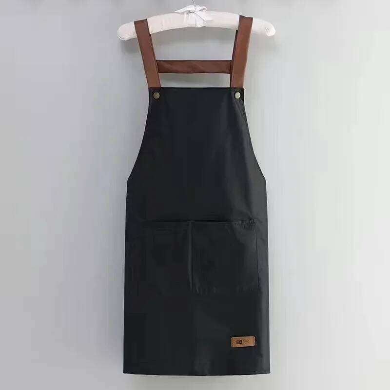 Kitchen Household waterproof and antifouling large pocket hotel restaurant coffee shop food Western pastry work clothes apron S260205