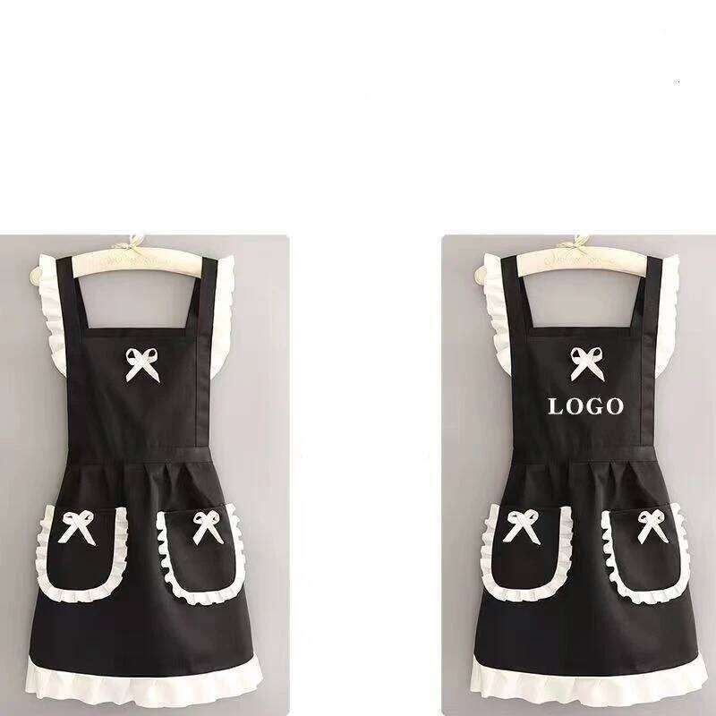 Cute Maid Outfit, Oil Stain Resistant Apron with Waistband, Kitchen and Restaurant Work Clothes S260205