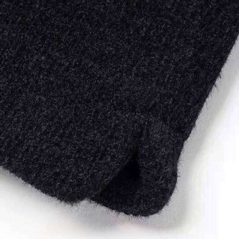 Solid Shorts Women Autumn Winter Soft All-match Side Slit Thicker Elastic Pocket High Waist Plush Warm Simple Office Lady XJ260206