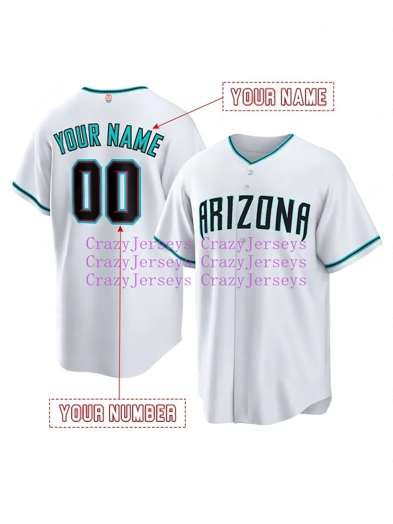 Custom Corbin Carroll Baseball Jersey Ketel Marte Geraldo Perdomo Lourdes Gurriel Jr Crazyjerseys Shxinet