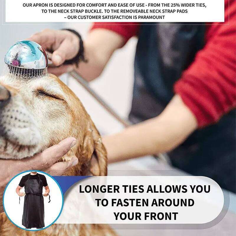 New Neck Adjustable Button Waterproof Apron Suitable for Both Men and Women Kitchen Dining Car Wash Shop Bib S260205