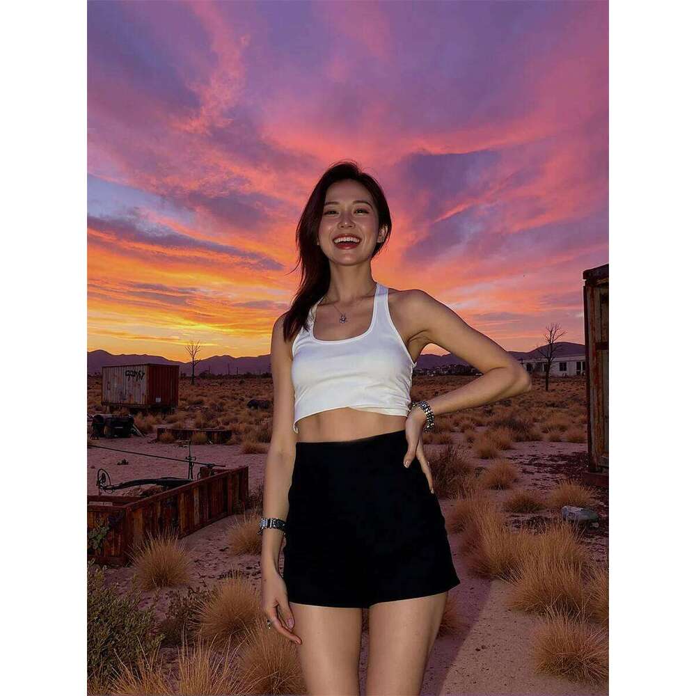 Sexy High Waist Loose Shorts Designed Elegant Women'S Clothing Summer Personality Slim-Fit Vacation Resort Girls Light Airy Cool XJ260206