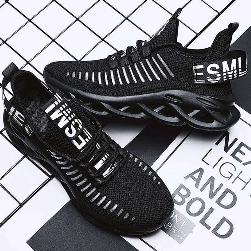 Men's Sports Breathable Cool Odorless Summer Mesh Cushioning Arch Support Thick Soled Shoes Soft Comfortable Fashionable