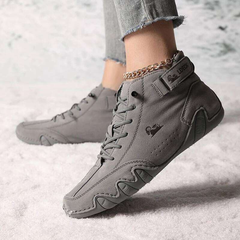 Women's High Top Sneakers Outdoor Casual Walking for Autumn Free Shipping Ankle Boots Fashion Anti Slip Hiking Shoes Woman