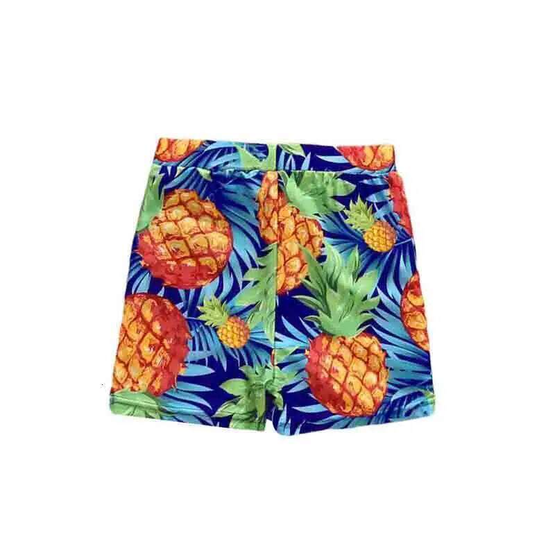 Tropical Family Swimwear Pineapple Print Sleeveless Bikini Set with Matching Swimming Trunks for a Fun Day at the XJ260206