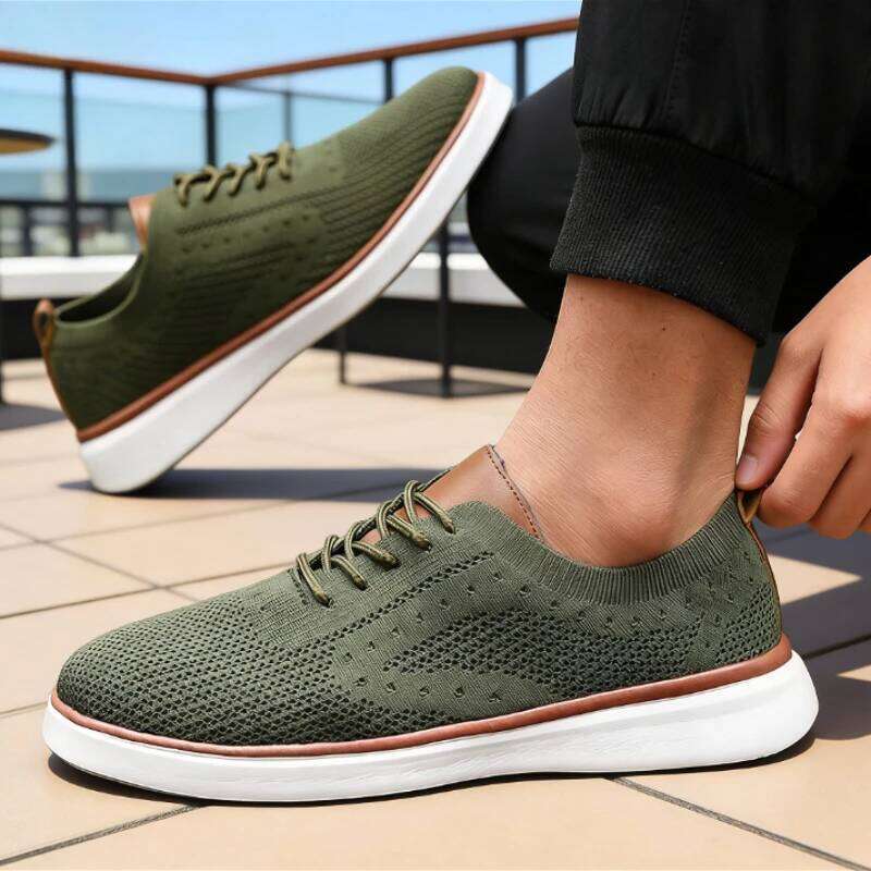 Men Casual Dress Sneakers Outdoor Comfort Lightweight Leisure Spring Summer Breathable Walking Fashion Sports Shoes