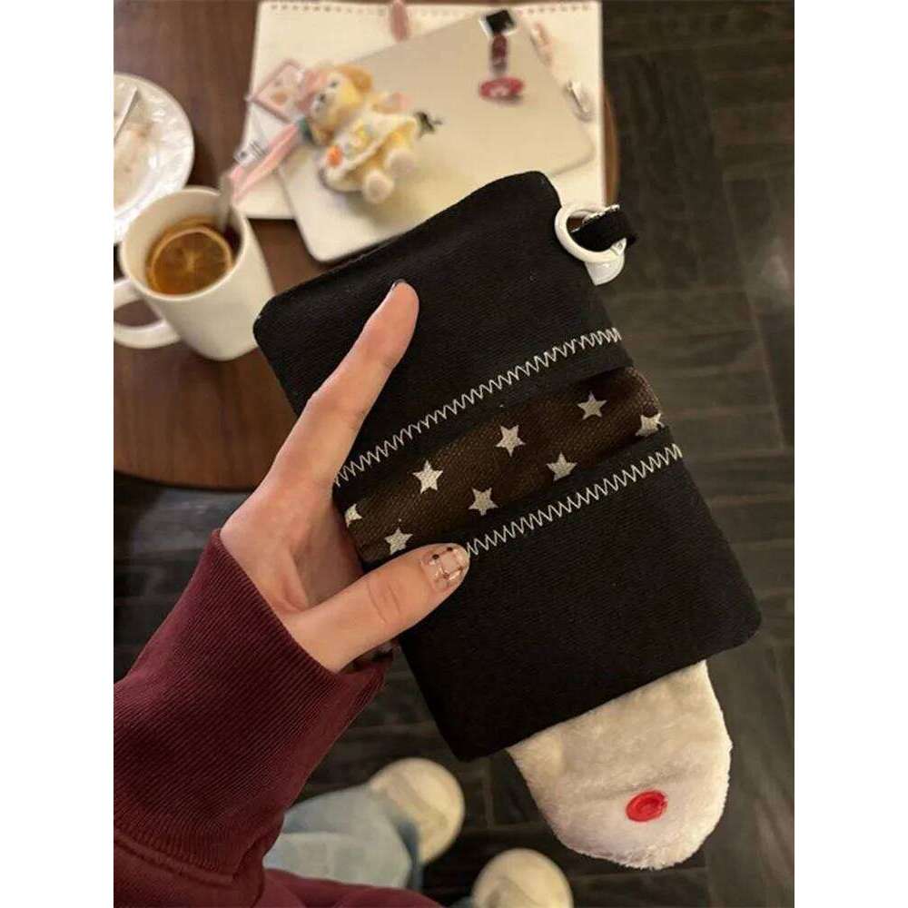 Cute Rice Ball Holder Coin Purse Money Card Integrated Canvas Portable Small Storage ID Bag Y260206