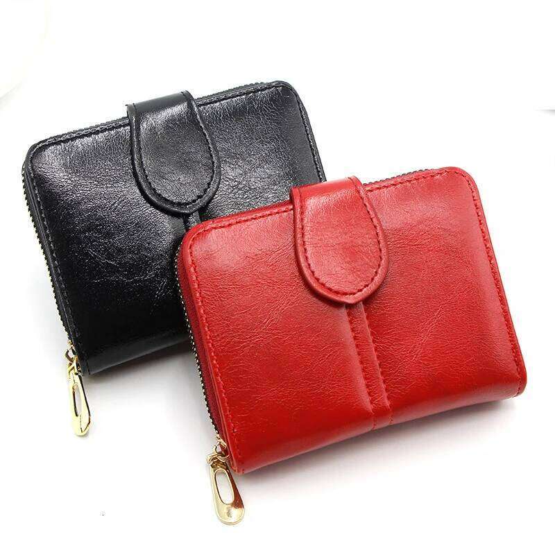 Women's Leather Wallet For Credit Card Female Coin Purse Fashion Clutch bag Zipper small wallet Women Wallets cartera mujer Y260206