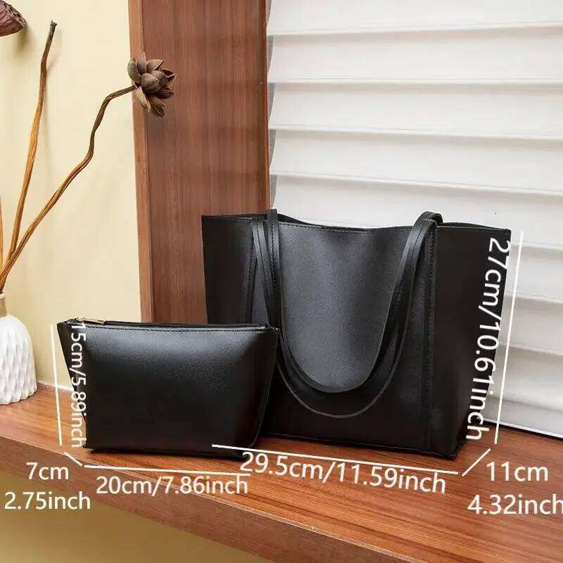 Tote Bags Simple large-capacity shoulder women's solid color minimalist style fashion tote bag travel light and Y260205