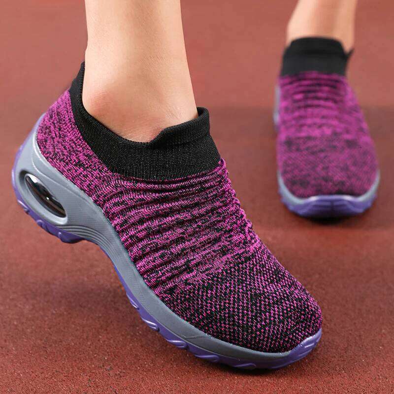 Women's Summer on Black Sporty Casual Breathable Height Increasing Thick Soled Non Slip Comfortable New Walking Shoes
