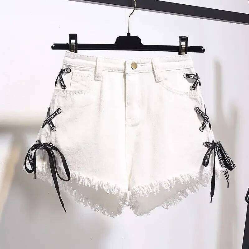 Sexy Summer White High Waist Short Pants Aesthetic Vintage Wide Leg Korean Casual Loose Fashion Women's Jean Denim Shorts Female XJ260206
