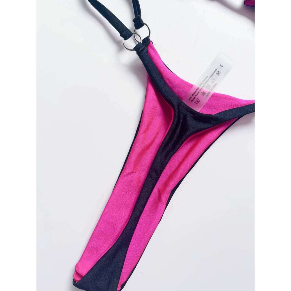 Sexy Bikinis 2024 Swimsuit For Women Swimwear Brazilian Bikini Set Biquini Female Swimuits Bandeau Black Beachwear XJ260206