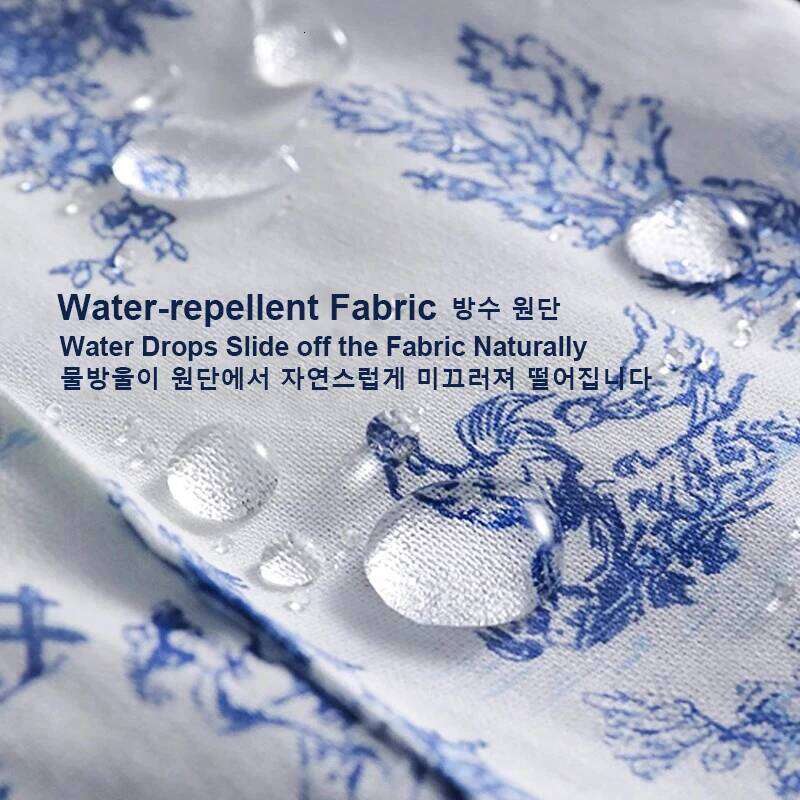 Long Print Water-resistant Cotton Ruffled Kitchen Apron with Pockets Women Cross-back Pinafore for Cooking Baking Gardening S260205