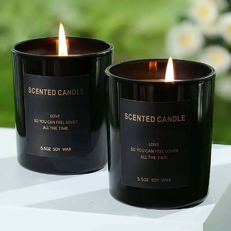 Classic black cup aromatherapy candle, multiple fragrances, 180g candle can burn for about 50 hours. S260205