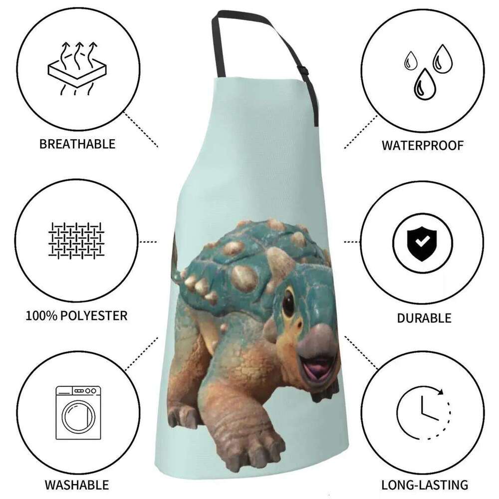 Bumpy Ankylosaurus Magniventris Aprons Chef Cooking Baking Tablier Waterproof Bib Kitchen Cleaning Pinafore for Women Men S260205 3a8