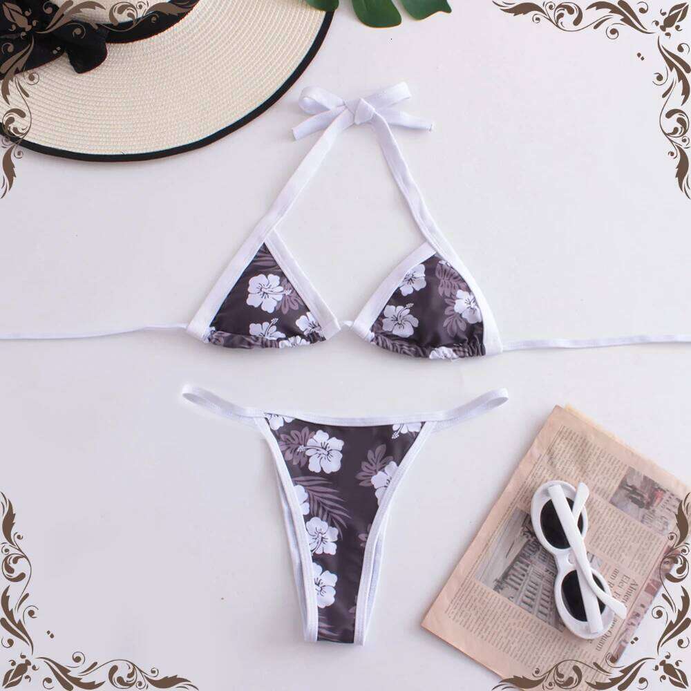 Brazilian Swimsuit Women's Bathing Suits Retro Biquinis Thong Swim Suit Sexy 2025 Women Swimwear Vintage Bikini Push Up Z260206