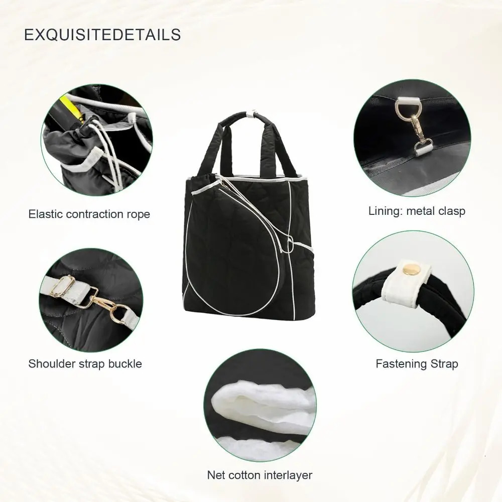 Extra-Large Tennis Tote Bag Lightweight Large Compartment Sports Bag Waterproof Multi-functional Tennis Racket Backpack Unisex 260130