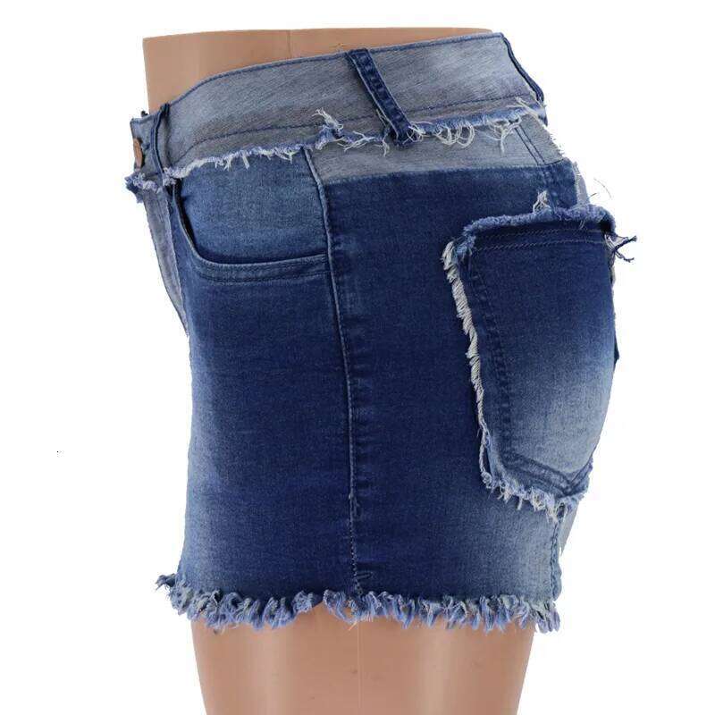 Tassel Trim Trendy Female Clothing Jeans Short Pants for Woman To Wear Women's Shorts Denim jeans mujer C260206