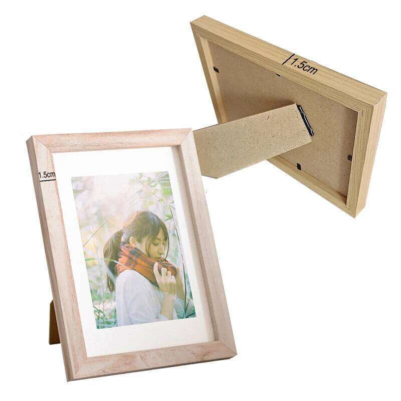 Custom Wooden Picture Walls 10X15 15X20 20X25 A4 Vintage Photo Frame Stand For Pictures Commemorative Gift S260205