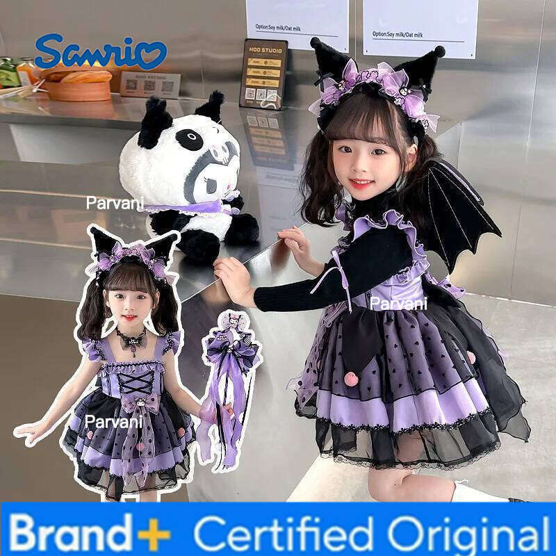 Sanrio Dress Baby Cute Lolita Cosplay Birthday Party Girls Dresses Princess Vestidos Autumn Festival Costume for Girl 6-piece Set H260206 - view 4