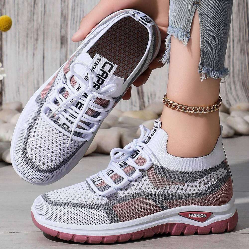 Spring new women's casual sports breathable lightweight anti slip flat outdoor hiking discount shoes free shipping