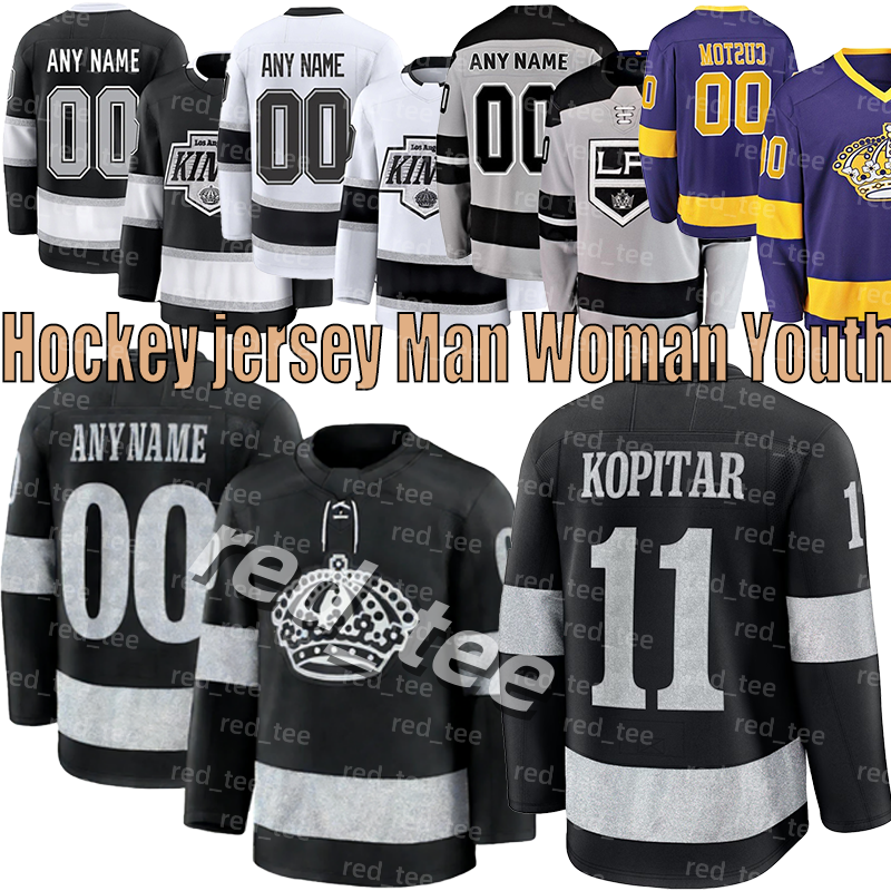 #99 Wayne Gretzky Jersey LA Kings jersey Anze Kopitar Kevin Fiala Adrian Kempe Quinton Byfield Hockey Jerseys