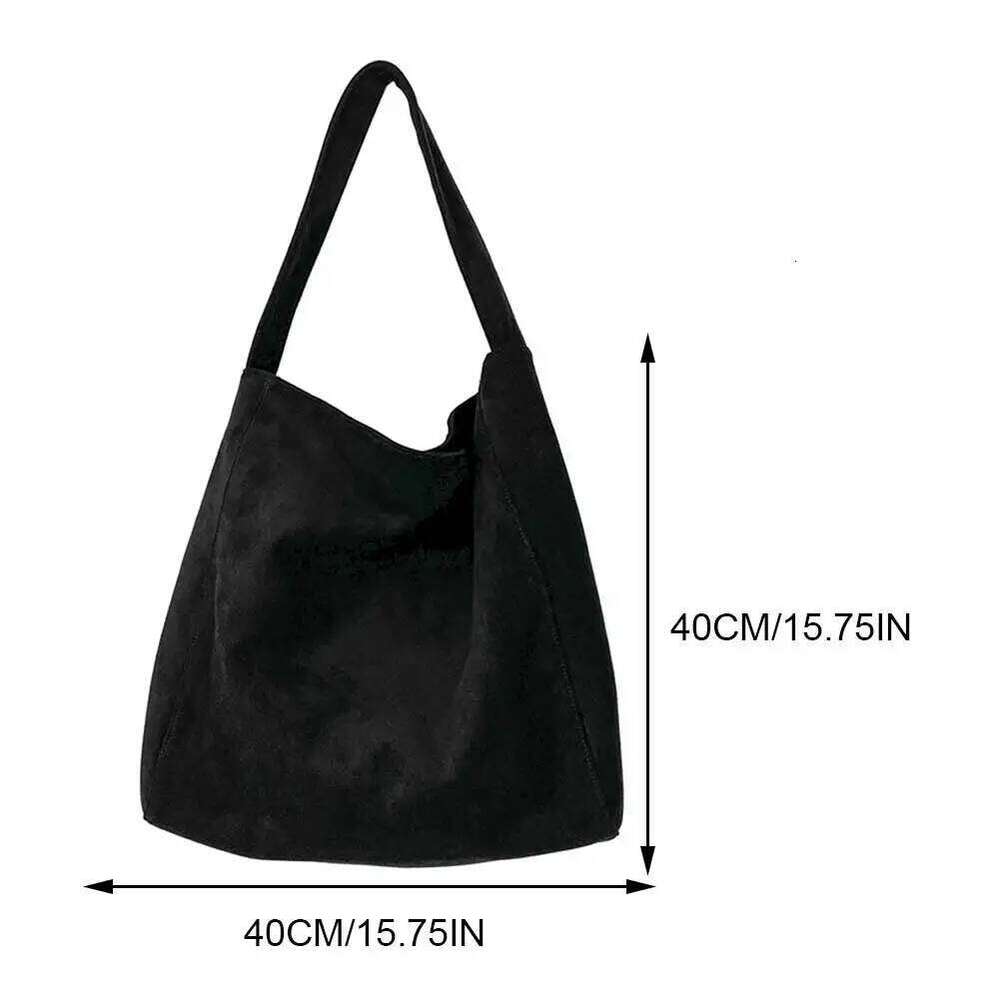 Women Underarm Fashion Tweed Fabric Large Capacity Shoulder Bag Casual for Daily Office Use Solid Color Handbag Y260205