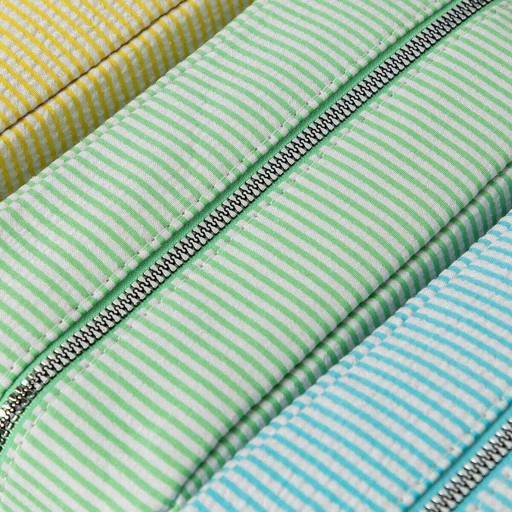 Cotton And Linen Makeup Large Capacity Striped Wash Popular Travel Storage Bag Y260206