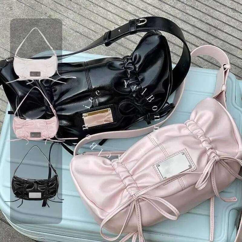 Wild Knot oulder Dstring Crossbody Bag for Women Daily Use Polyester Material Summer 2024 Sle Y260205