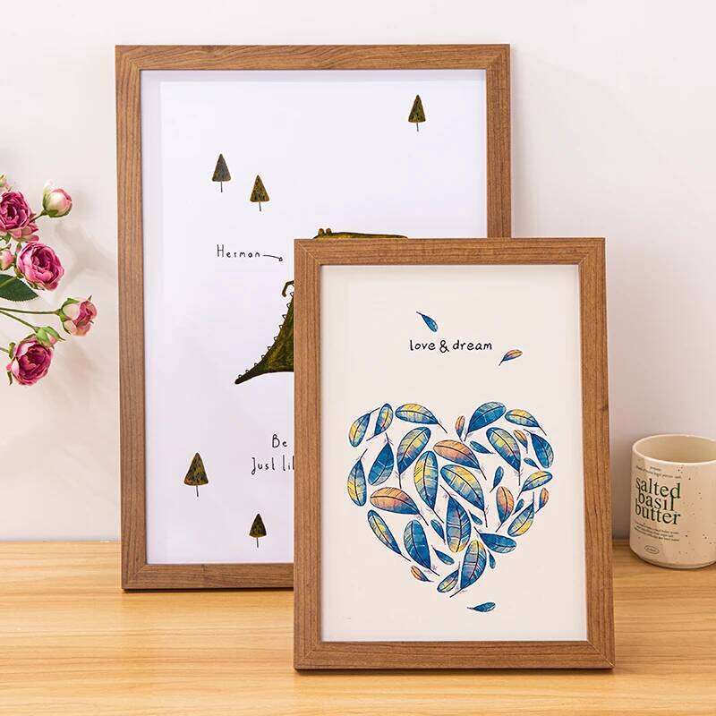 Picture Frame MDF 30X40cm 21x30cm 15X20cm A4 A8 Square Tabletop Photo Frames Wall Art Poster Display Bedroom Home Decor S260205